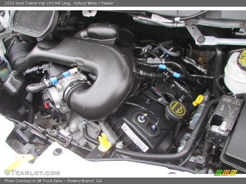 Oxford White / Pewter 2015 Ford Transit Van 150 MR Long