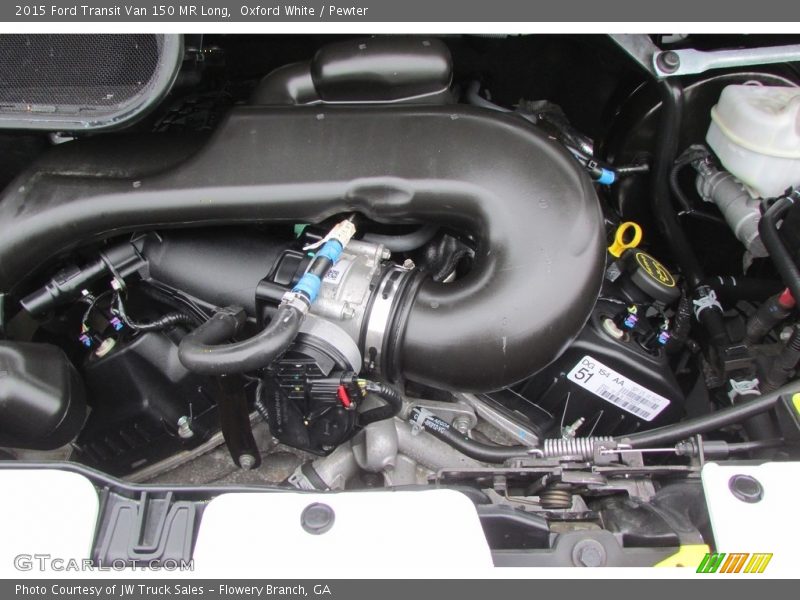 Oxford White / Pewter 2015 Ford Transit Van 150 MR Long