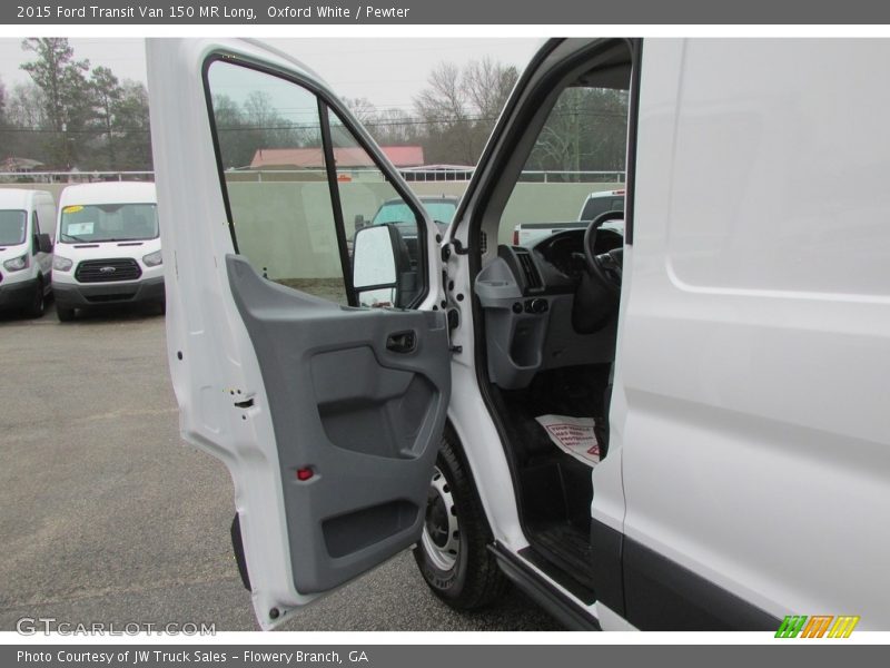 Oxford White / Pewter 2015 Ford Transit Van 150 MR Long