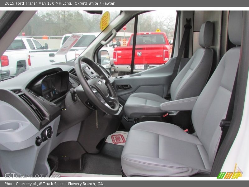 Oxford White / Pewter 2015 Ford Transit Van 150 MR Long