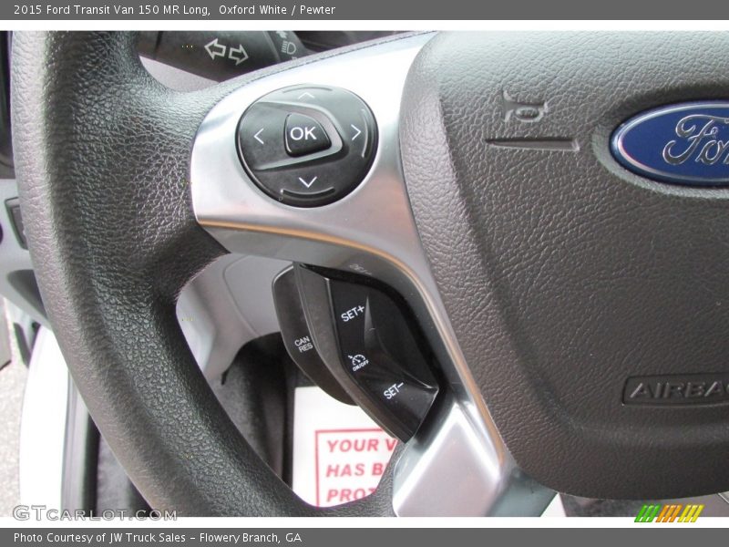 Oxford White / Pewter 2015 Ford Transit Van 150 MR Long