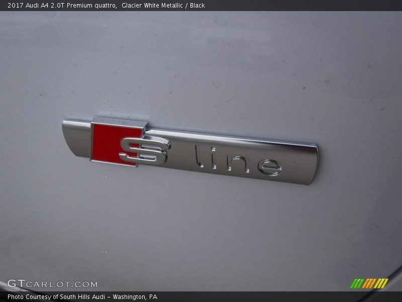 Glacier White Metallic / Black 2017 Audi A4 2.0T Premium quattro