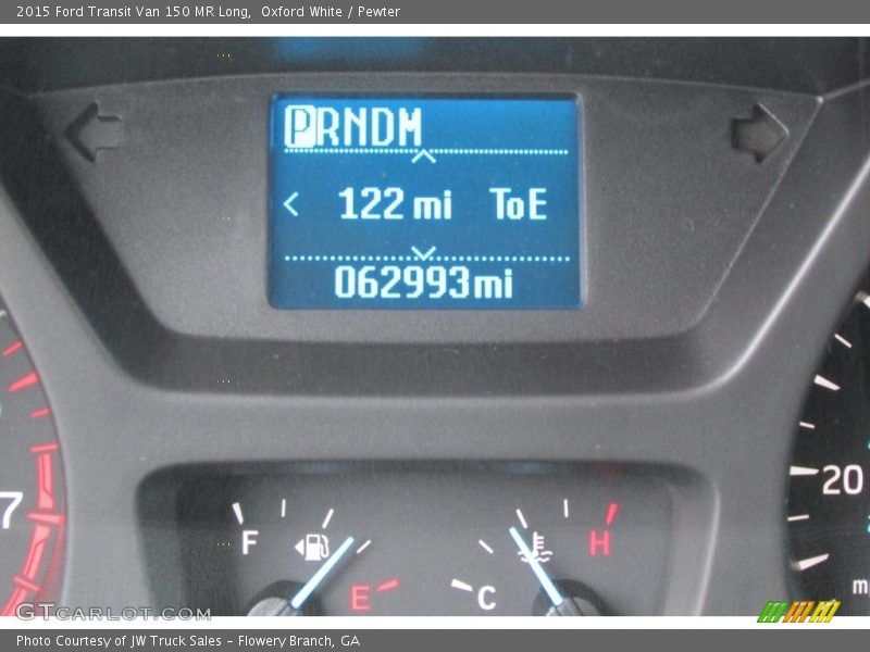 Oxford White / Pewter 2015 Ford Transit Van 150 MR Long