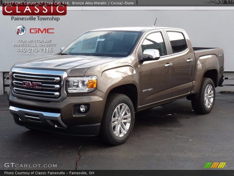 Bronze Alloy Metallic / Cocoa/­Dune 2017 GMC Canyon SLT Crew Cab 4x4