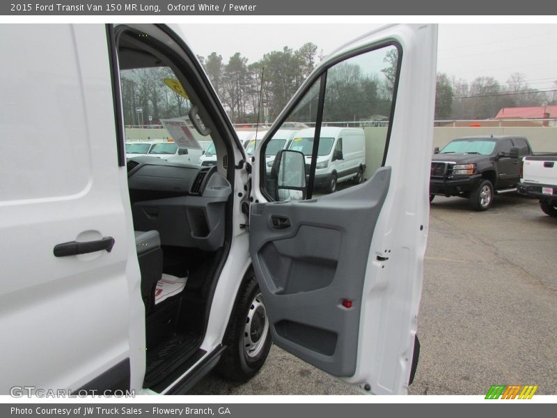 Oxford White / Pewter 2015 Ford Transit Van 150 MR Long