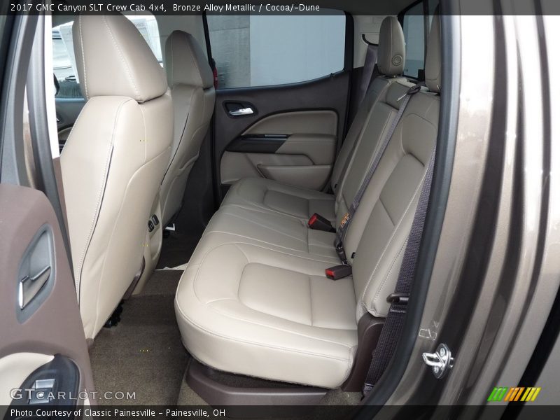 Rear Seat of 2017 Canyon SLT Crew Cab 4x4