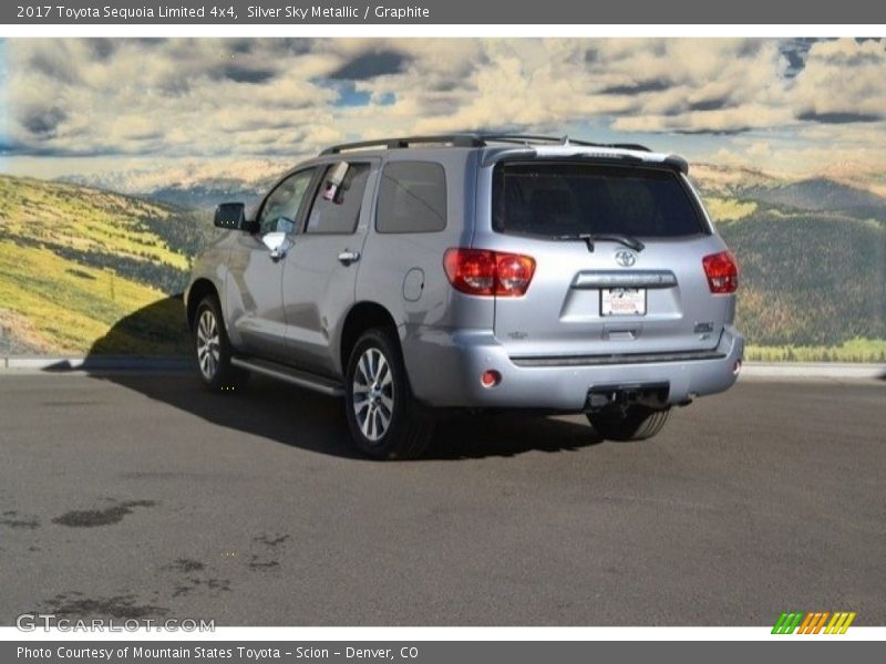 Silver Sky Metallic / Graphite 2017 Toyota Sequoia Limited 4x4