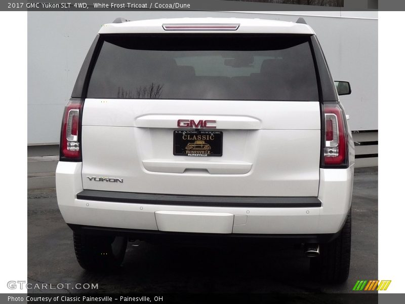 White Frost Tricoat / Cocoa/Dune 2017 GMC Yukon SLT 4WD