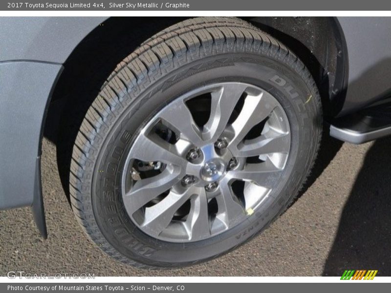 Silver Sky Metallic / Graphite 2017 Toyota Sequoia Limited 4x4