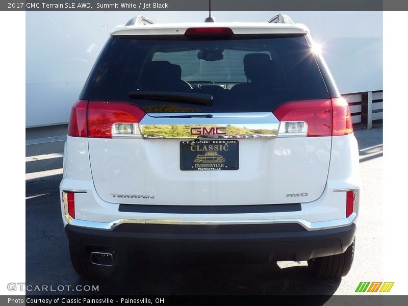 Summit White / Jet Black 2017 GMC Terrain SLE AWD