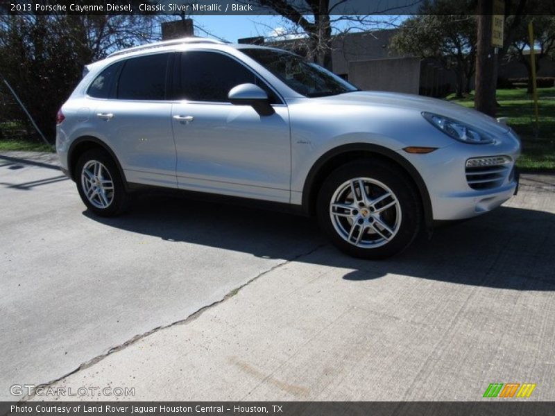 Classic Silver Metallic / Black 2013 Porsche Cayenne Diesel