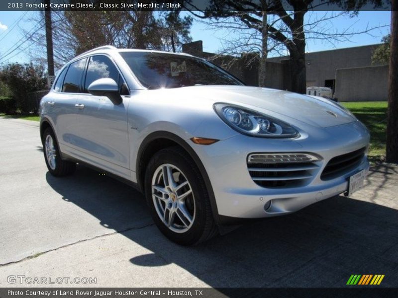 Classic Silver Metallic / Black 2013 Porsche Cayenne Diesel