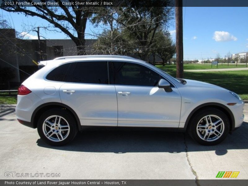 Classic Silver Metallic / Black 2013 Porsche Cayenne Diesel