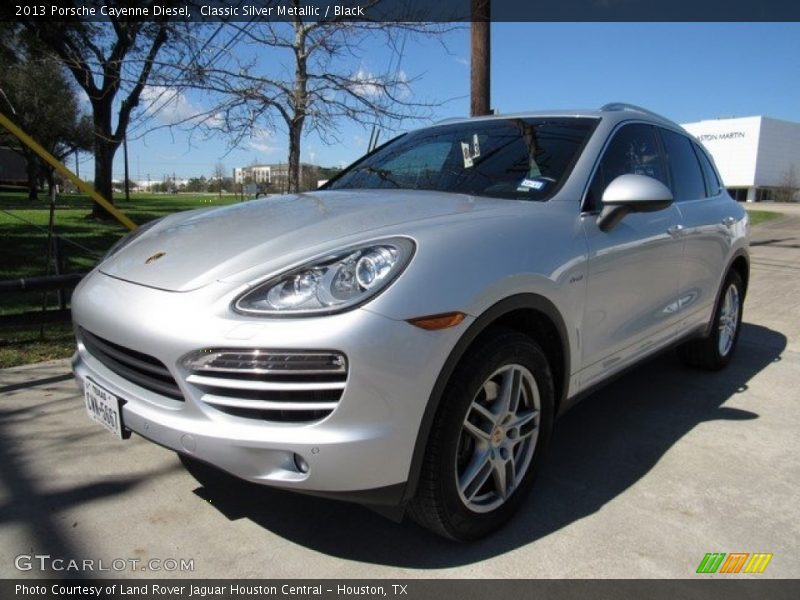 Classic Silver Metallic / Black 2013 Porsche Cayenne Diesel