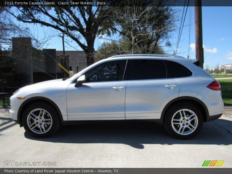 Classic Silver Metallic / Black 2013 Porsche Cayenne Diesel