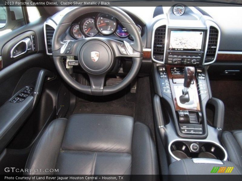 Classic Silver Metallic / Black 2013 Porsche Cayenne Diesel