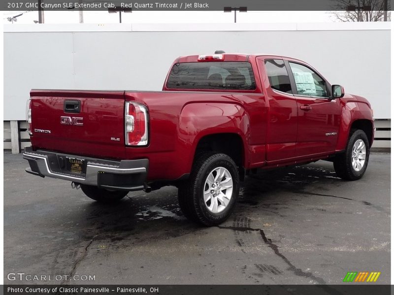 Red Quartz Tintcoat / Jet Black 2017 GMC Canyon SLE Extended Cab