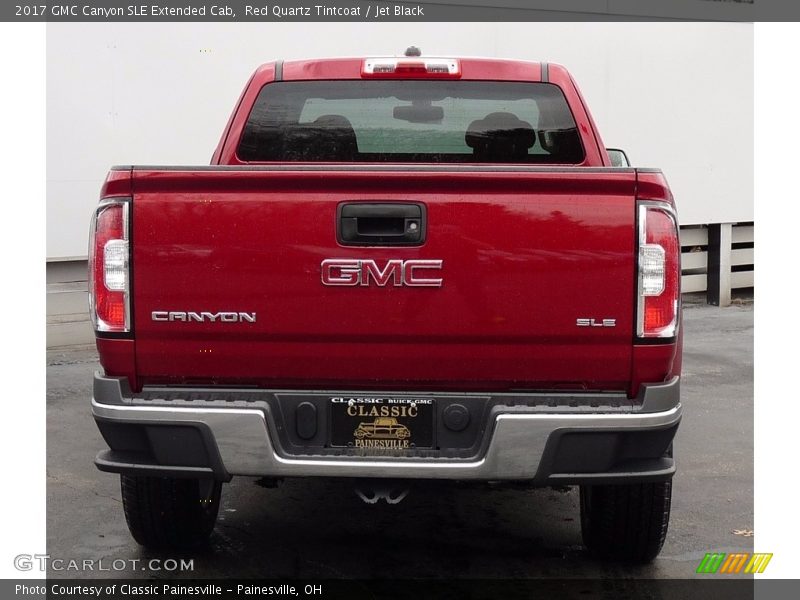 Red Quartz Tintcoat / Jet Black 2017 GMC Canyon SLE Extended Cab