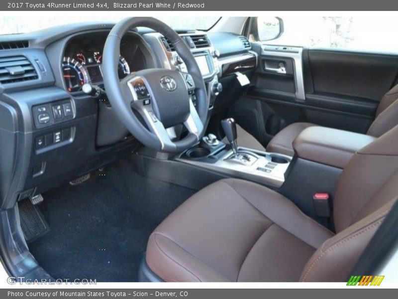 Blizzard Pearl White / Redwood 2017 Toyota 4Runner Limited 4x4