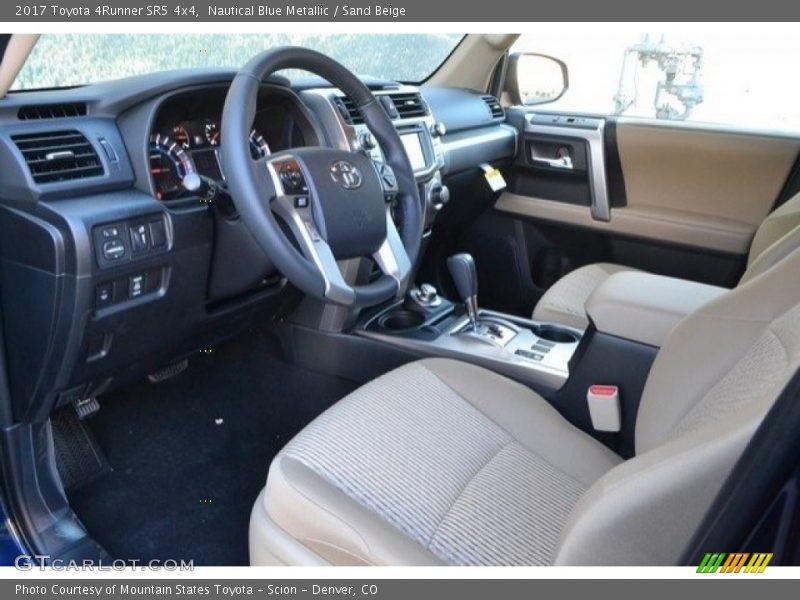 Nautical Blue Metallic / Sand Beige 2017 Toyota 4Runner SR5 4x4