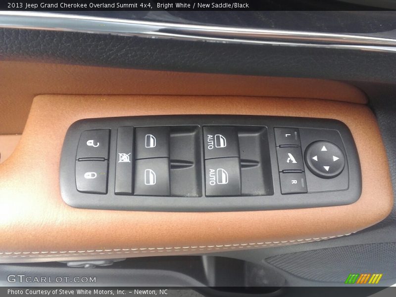 Bright White / New Saddle/Black 2013 Jeep Grand Cherokee Overland Summit 4x4