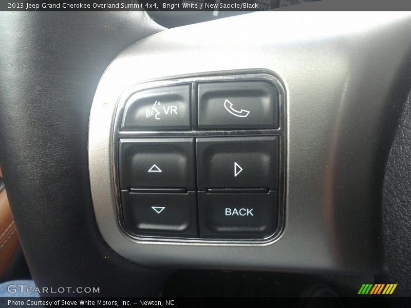 Bright White / New Saddle/Black 2013 Jeep Grand Cherokee Overland Summit 4x4