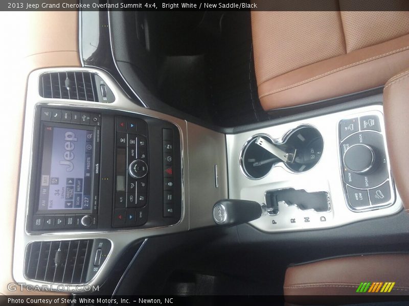 Bright White / New Saddle/Black 2013 Jeep Grand Cherokee Overland Summit 4x4