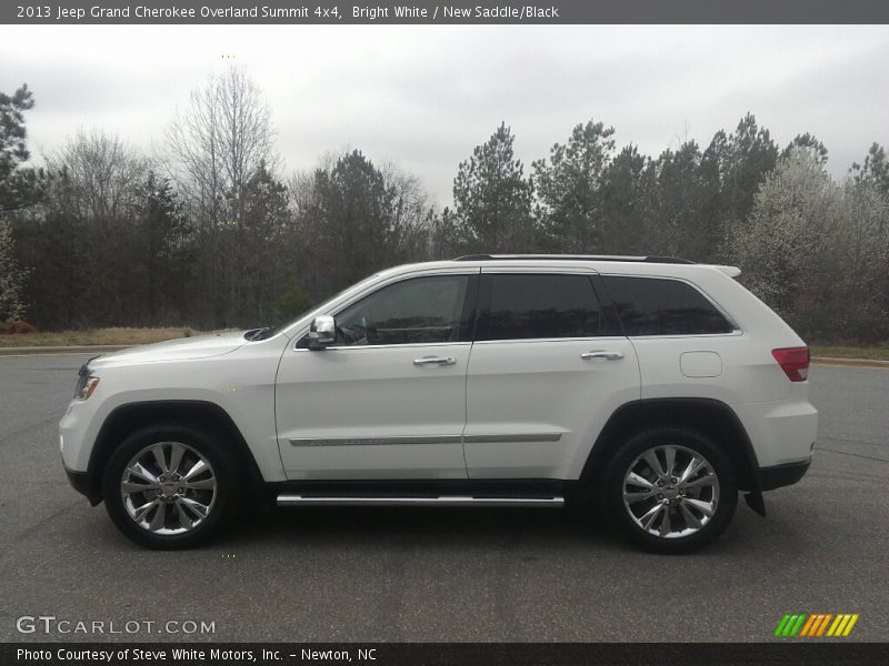Bright White / New Saddle/Black 2013 Jeep Grand Cherokee Overland Summit 4x4