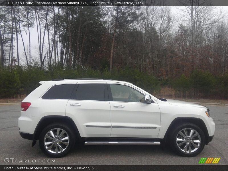 Bright White / New Saddle/Black 2013 Jeep Grand Cherokee Overland Summit 4x4