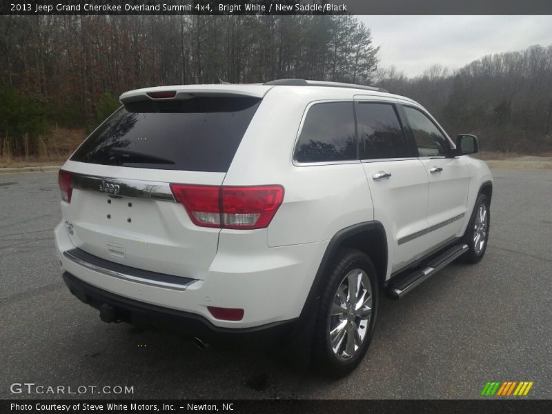 Bright White / New Saddle/Black 2013 Jeep Grand Cherokee Overland Summit 4x4