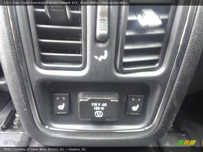 Bright White / New Saddle/Black 2013 Jeep Grand Cherokee Overland Summit 4x4