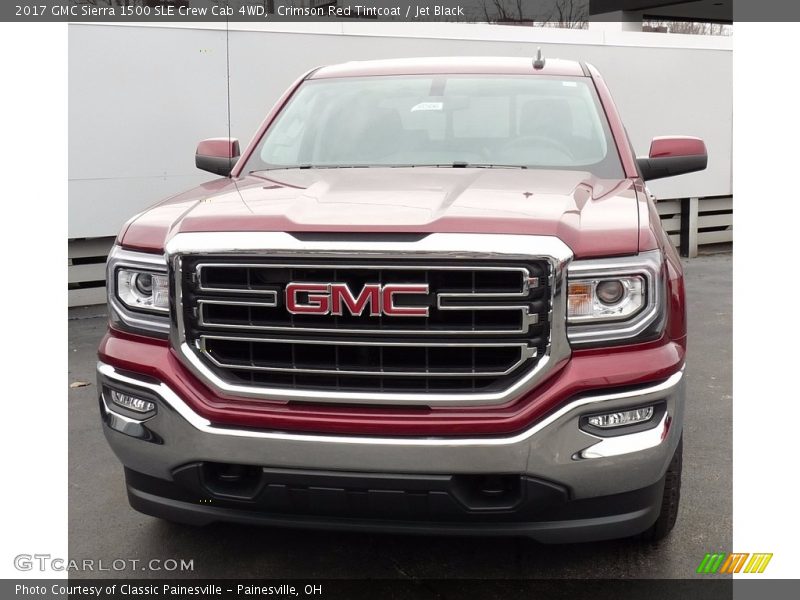 Crimson Red Tintcoat / Jet Black 2017 GMC Sierra 1500 SLE Crew Cab 4WD