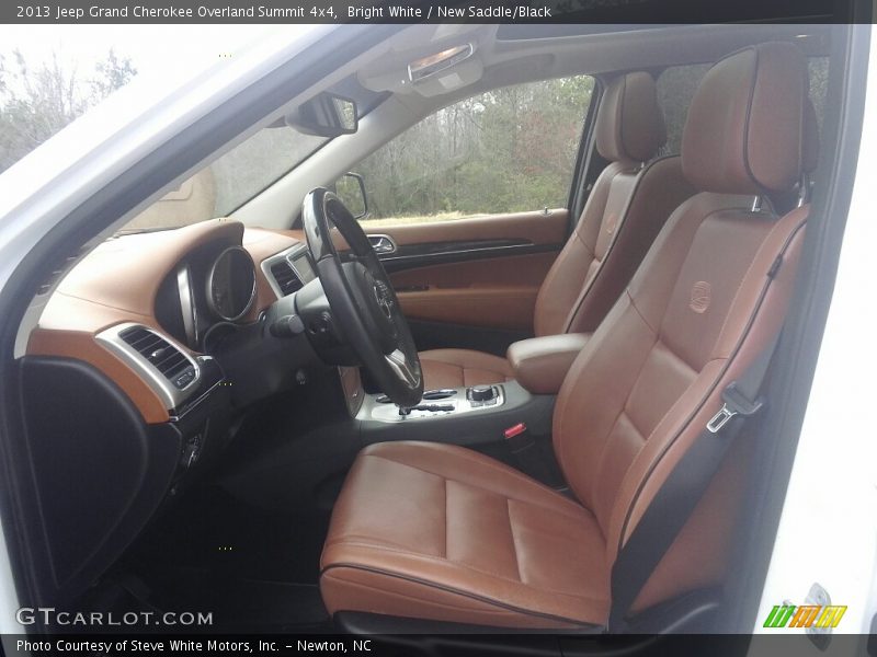 Bright White / New Saddle/Black 2013 Jeep Grand Cherokee Overland Summit 4x4