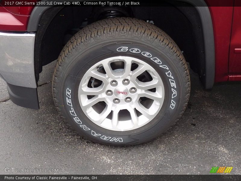 Crimson Red Tintcoat / Jet Black 2017 GMC Sierra 1500 SLE Crew Cab 4WD
