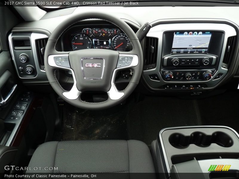 Crimson Red Tintcoat / Jet Black 2017 GMC Sierra 1500 SLE Crew Cab 4WD