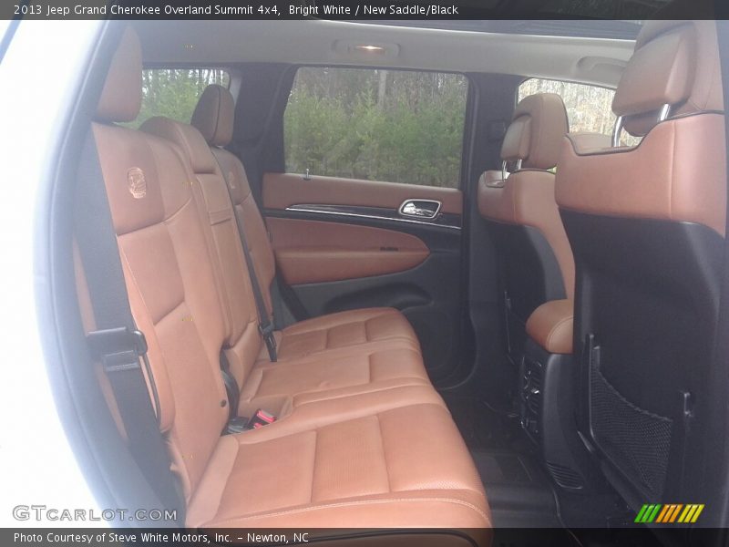 Bright White / New Saddle/Black 2013 Jeep Grand Cherokee Overland Summit 4x4