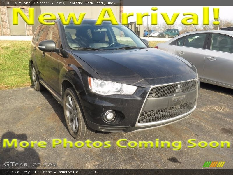 Labrador Black Pearl / Black 2010 Mitsubishi Outlander GT 4WD