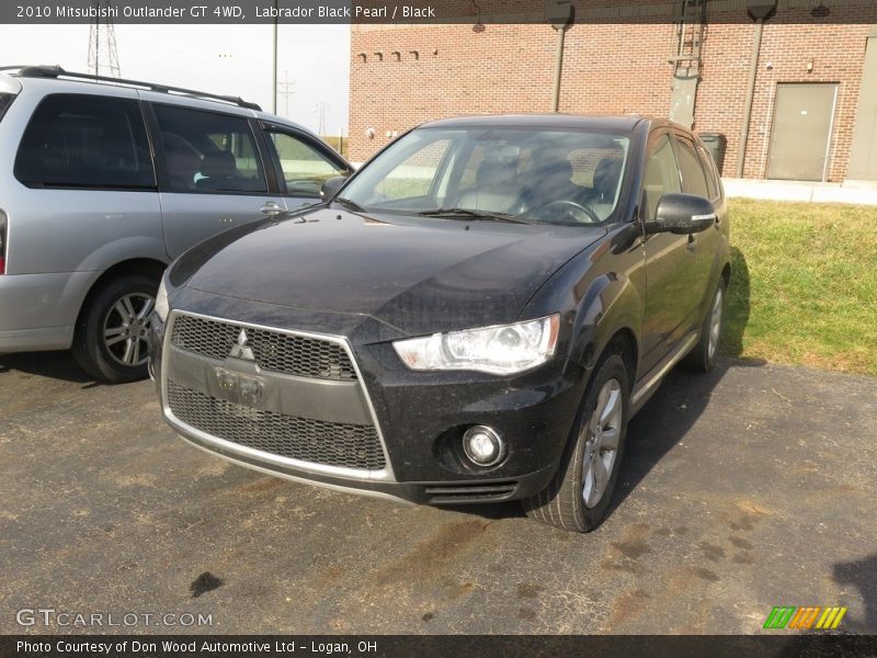 Labrador Black Pearl / Black 2010 Mitsubishi Outlander GT 4WD