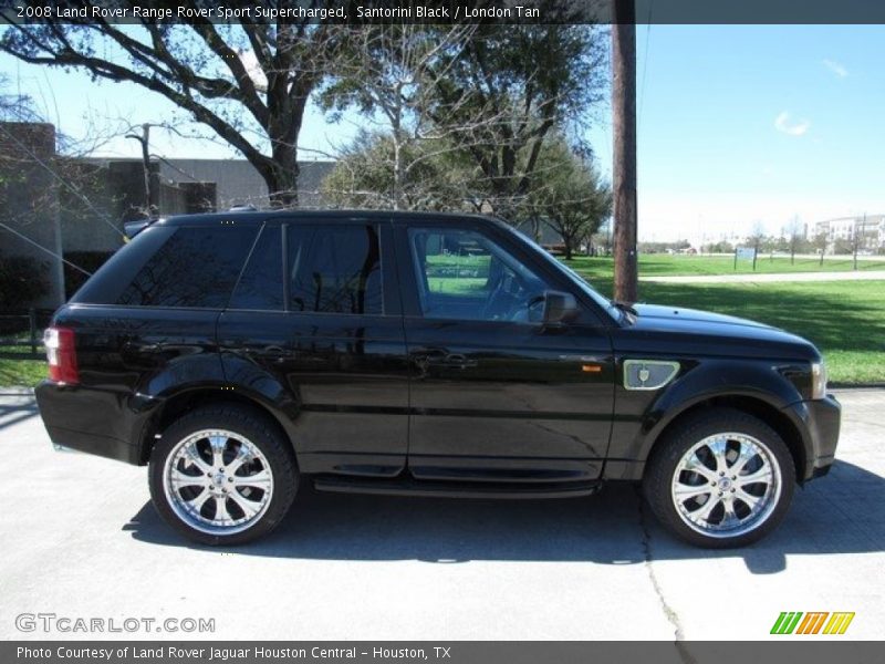 Santorini Black / London Tan 2008 Land Rover Range Rover Sport Supercharged