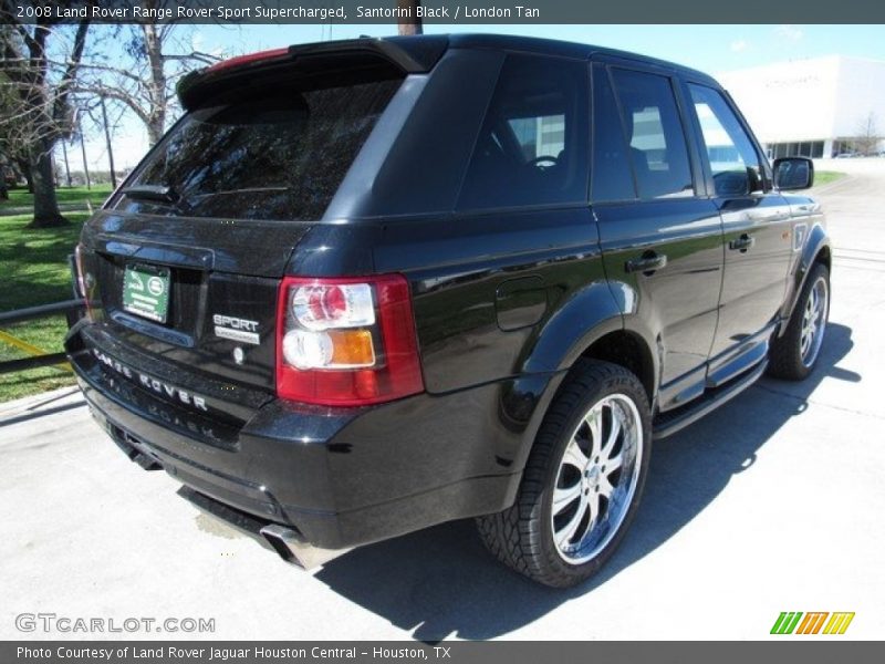 Santorini Black / London Tan 2008 Land Rover Range Rover Sport Supercharged