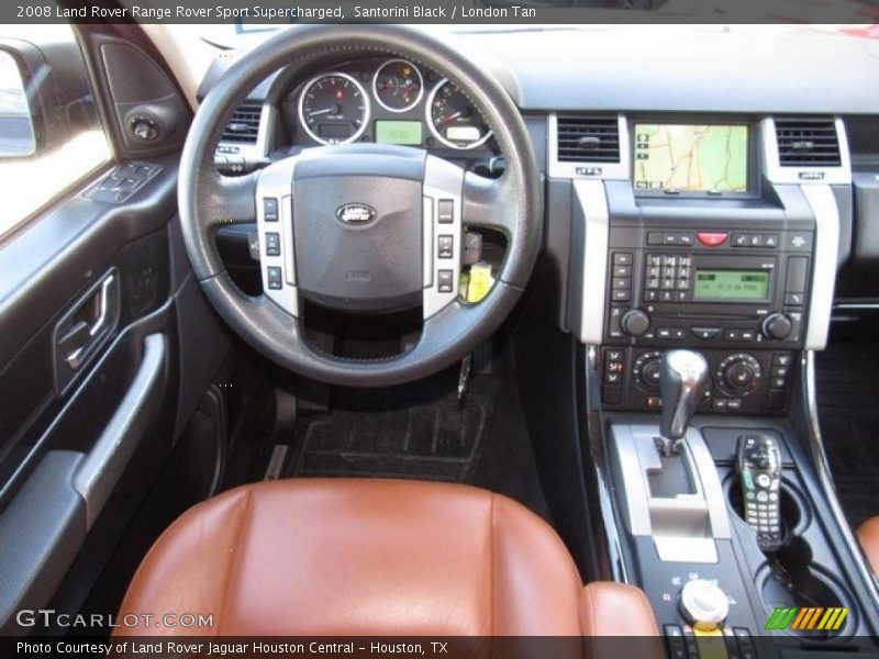 Santorini Black / London Tan 2008 Land Rover Range Rover Sport Supercharged