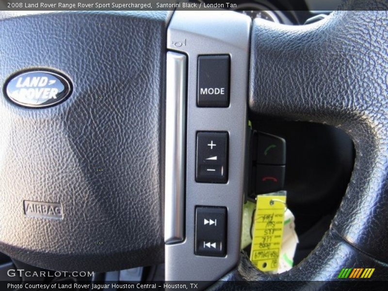 Santorini Black / London Tan 2008 Land Rover Range Rover Sport Supercharged