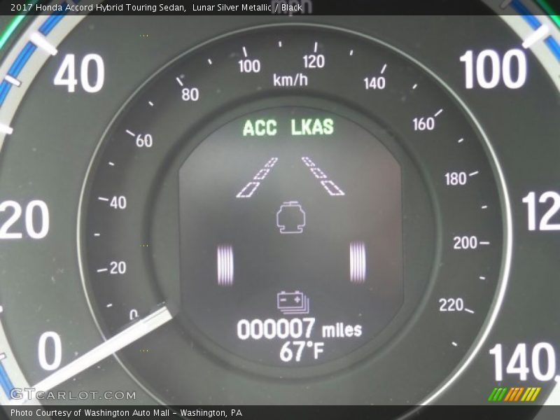 Lunar Silver Metallic / Black 2017 Honda Accord Hybrid Touring Sedan