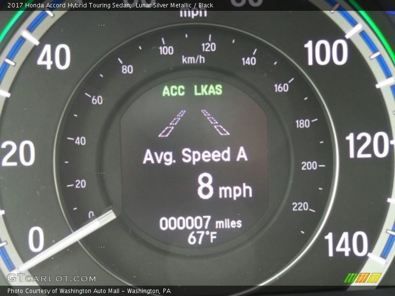 Lunar Silver Metallic / Black 2017 Honda Accord Hybrid Touring Sedan