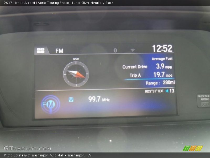 Lunar Silver Metallic / Black 2017 Honda Accord Hybrid Touring Sedan