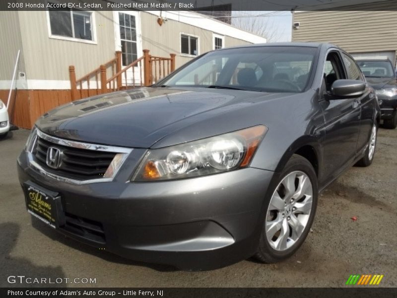 Polished Metal Metallic / Black 2008 Honda Accord EX-L Sedan