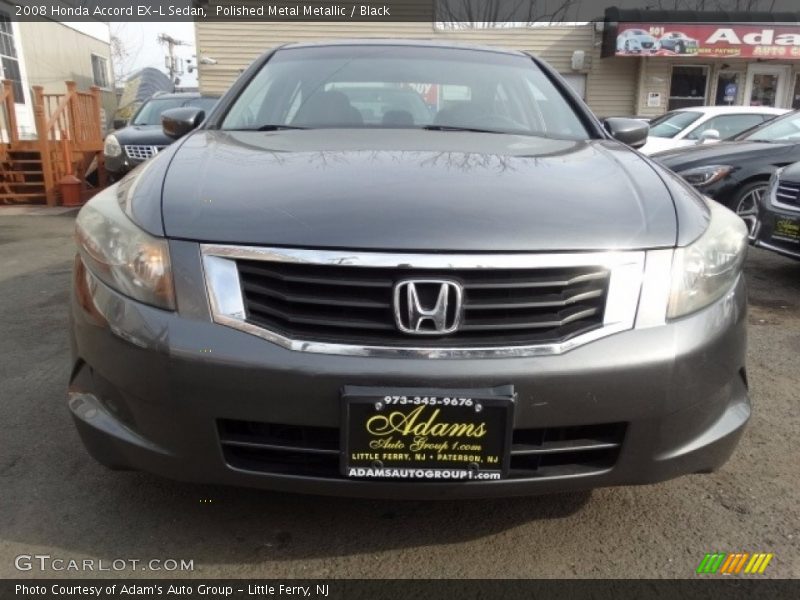 Polished Metal Metallic / Black 2008 Honda Accord EX-L Sedan