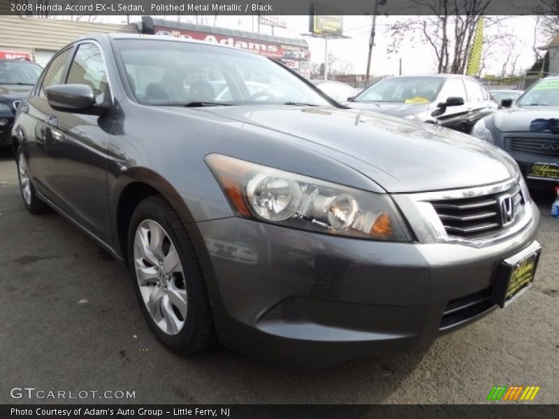 Polished Metal Metallic / Black 2008 Honda Accord EX-L Sedan