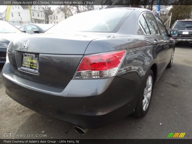 Polished Metal Metallic / Black 2008 Honda Accord EX-L Sedan