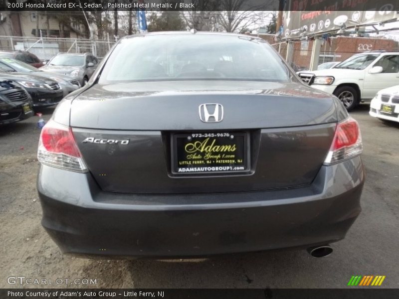 Polished Metal Metallic / Black 2008 Honda Accord EX-L Sedan